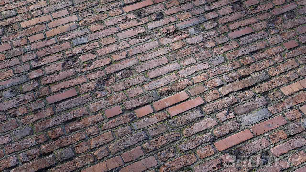 متریال دیوار آجری Brick wall عکس 1